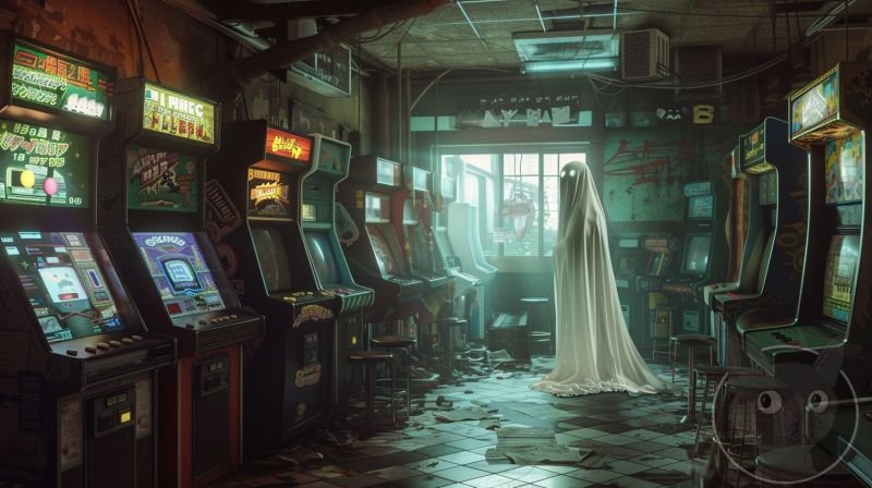 lallen_A_ghost_floating_in_front_of_arcade_machines_in_the_styl_0503b809-4774-4b21-ad1d-2c9d3cfa436a