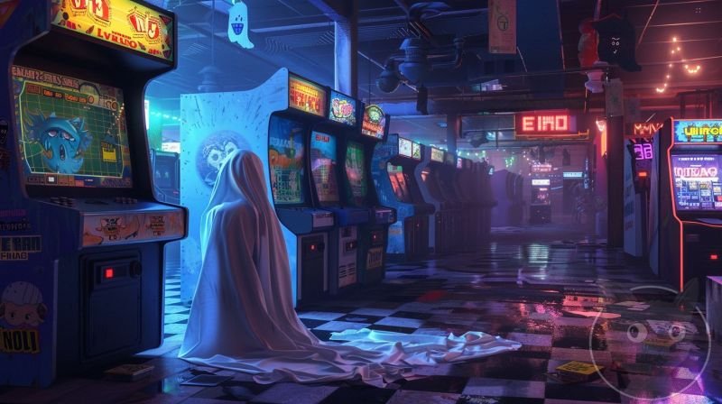 lallen_A_ghost_sitting_on_the_floor_in_front_of_arcade_machines_9a3ee35b-e4cb-4646-a284-4b72fed4df2d