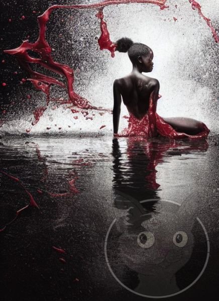 lallen_young_african_girl_kneeling_in_a_pool_of_red_liquid_spla_2271c356-1114-42d4-8d34-49e65963777c