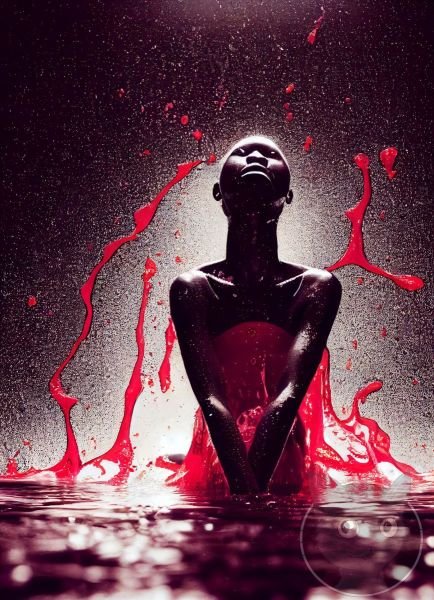 lallen_young_african_girl_kneeling_in_a_pool_of_red_liquid_spla_a3a27ac5-d28a-4ddf-9411-bebfbf2a65ee