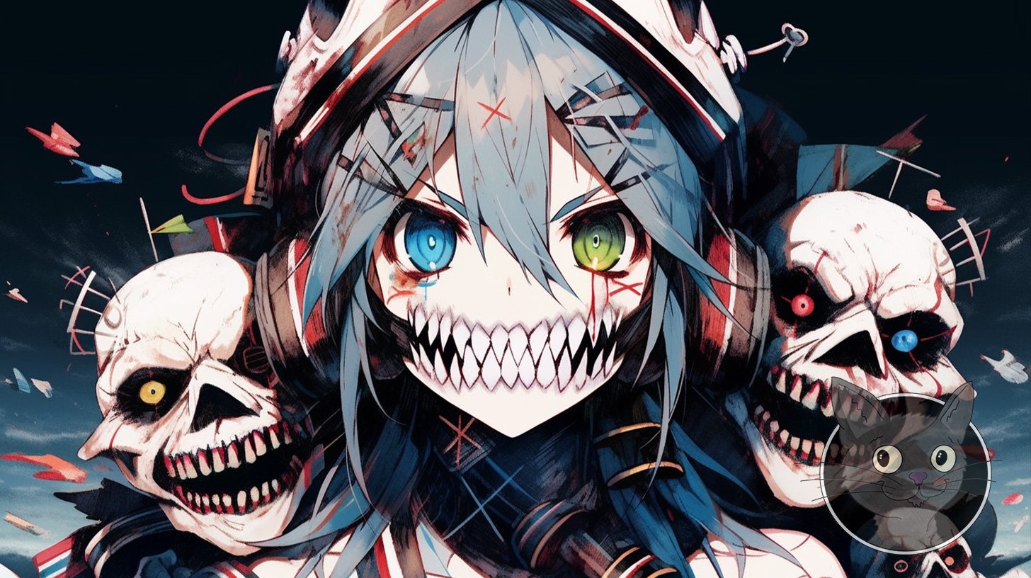 Skull Girl - Lallen Design -AI Art Gallery