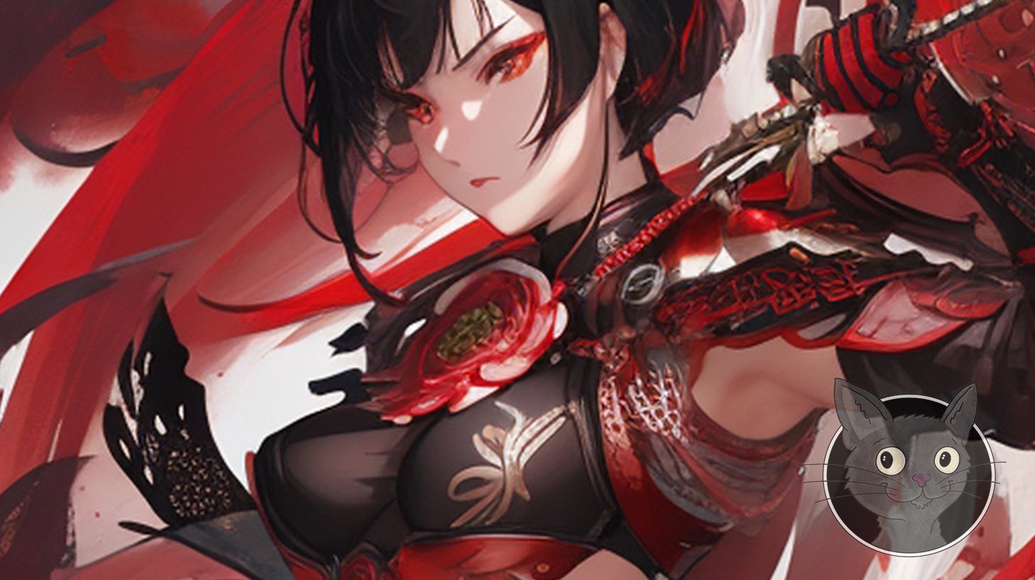 Scarlet Samurai - Lallen Design - AI Art Gallery