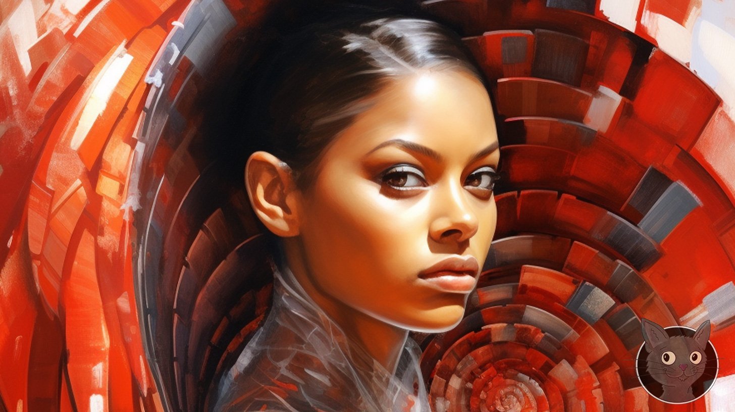 Femme Vortex - Lallen Design - AI Art Gallery