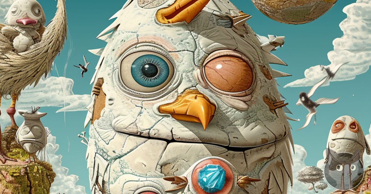 Chicken or the Egg - Lallen Design - AI Art Gallery