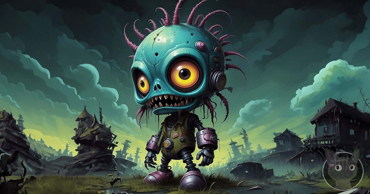 Lil Necro Mech- Lallen Design - AI Art Gallery