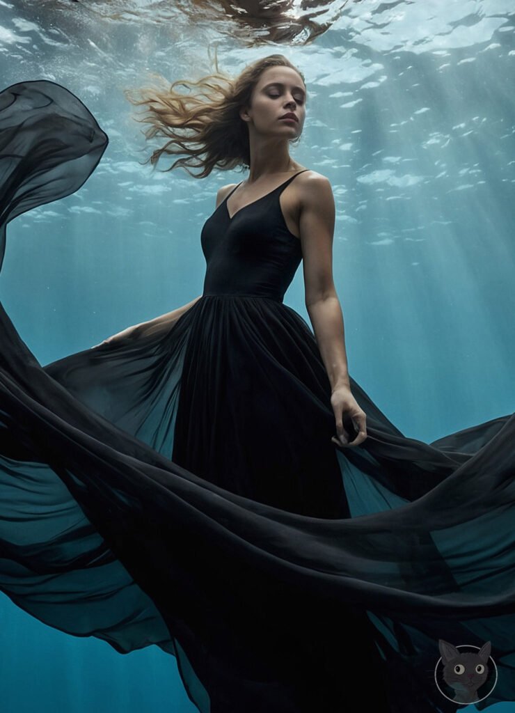 Noir Ocean Abyss - Lallen Design - AI Art Gallery