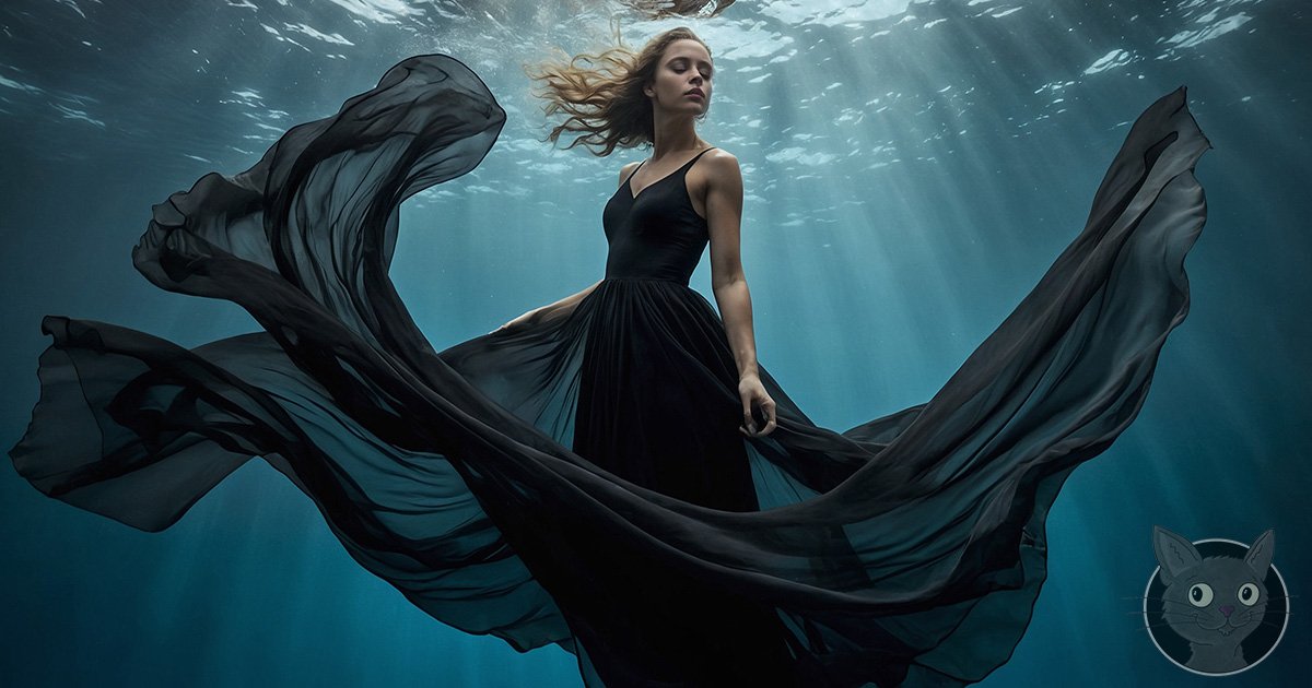 Noir Ocean Abyss - Lallen Design - AI Art Gallery