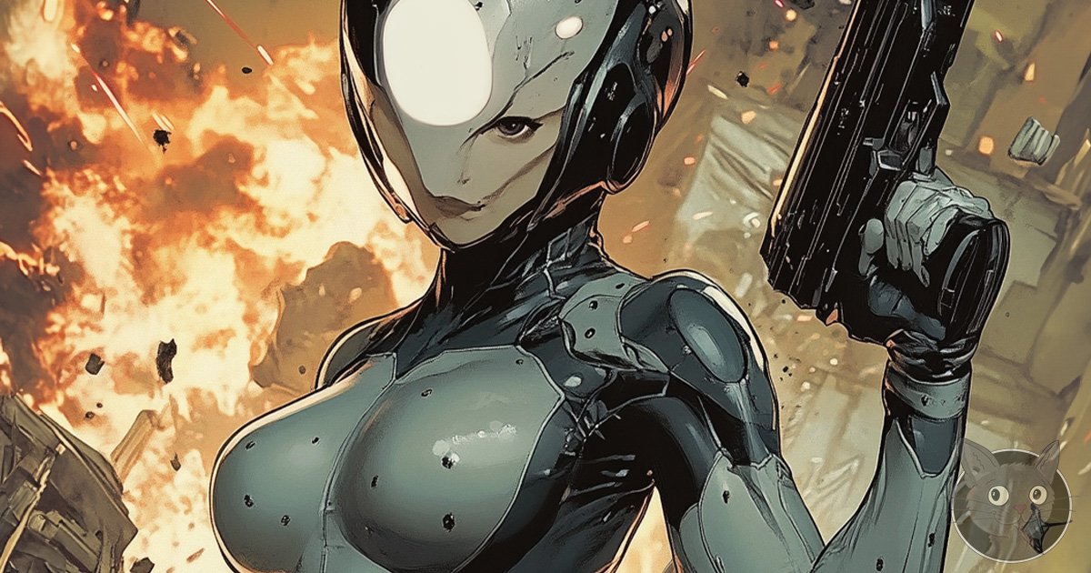 RoboCop Femme Fusion - Lallen Design - AI Art Gallery