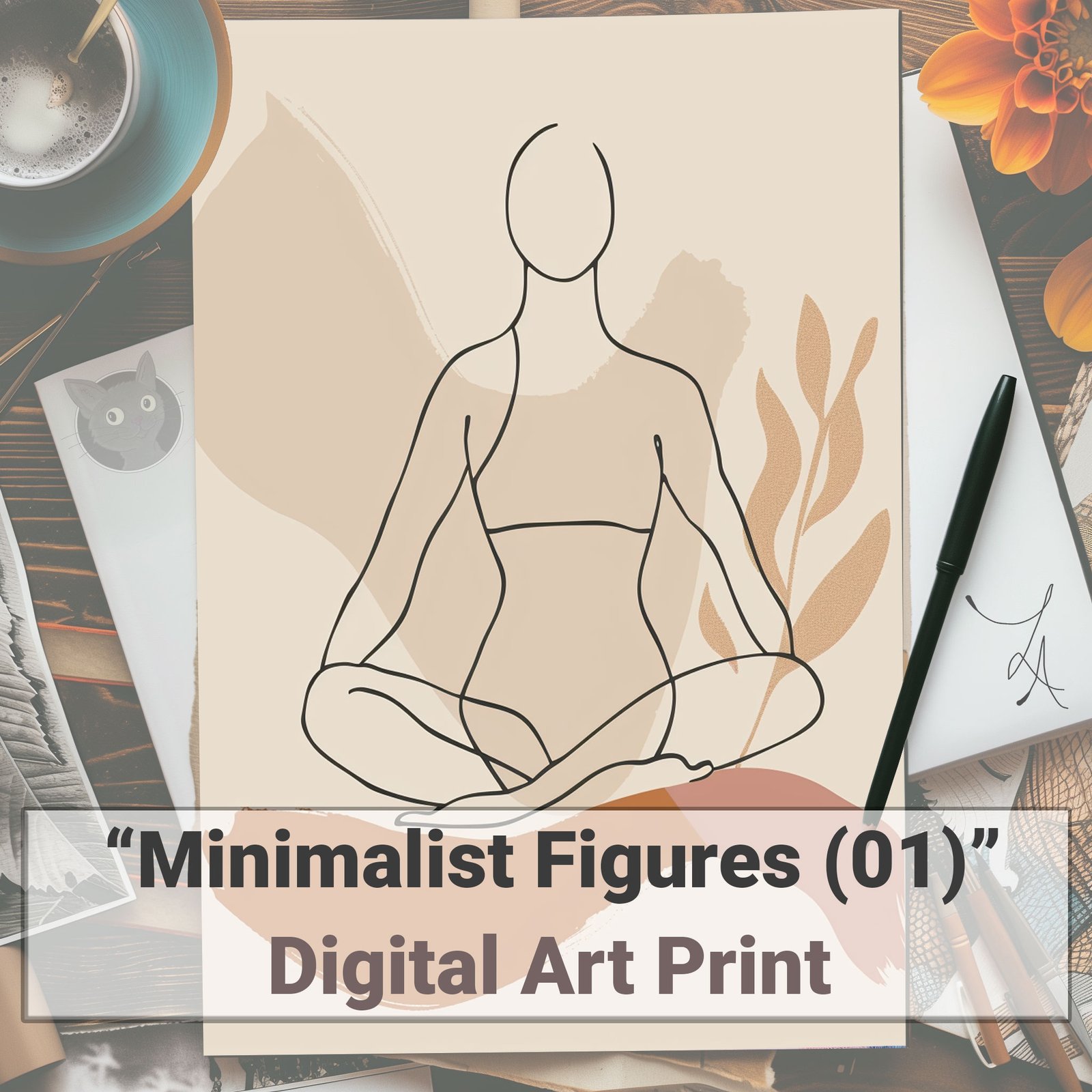 Title-Page-v01 Minimalist Figure (1) - Digital Print - Lallen Design