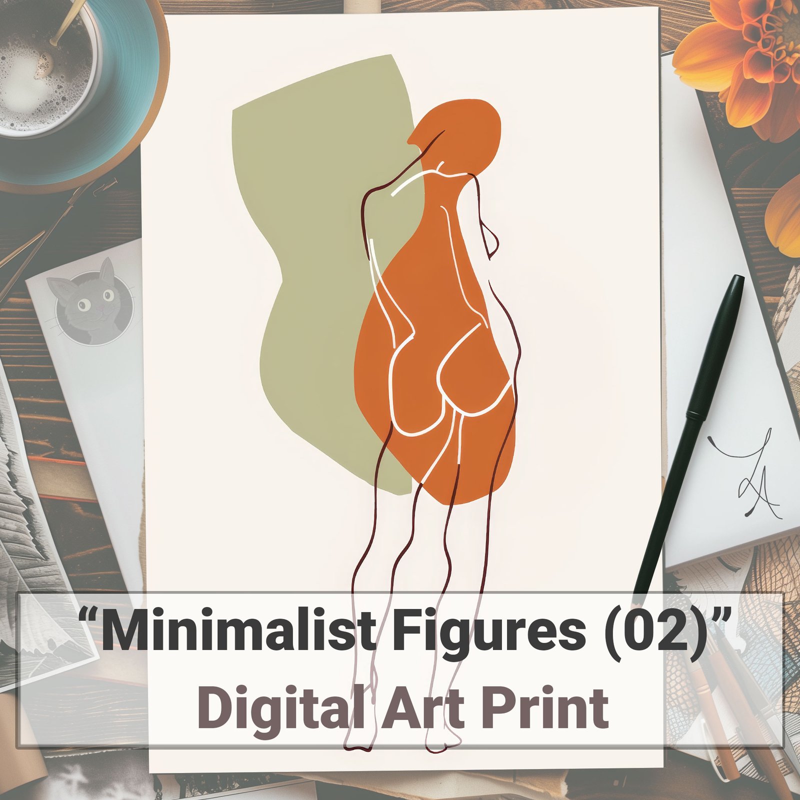 Title-Page-v01 Minimalist Figure (2) - Digital Print - Lallen Design